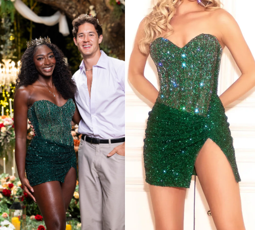 shanice love island green dress USA: Season 8 Episode 35 Aniya's Mini - | TV Fashion & Outfits sizechart_estella-romper-size-chart