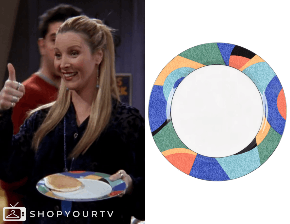 Friends: Season 4 Episode 13 Colorful Dinner Plates - | TV Fashion ...